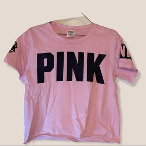PINK CROP TOP